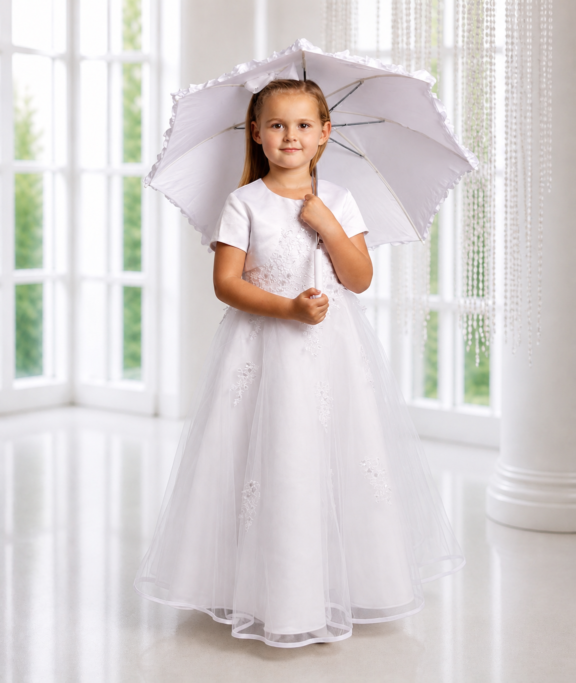Baillee - Holy Communion/ Flower Girl Lace Dress & Bolero