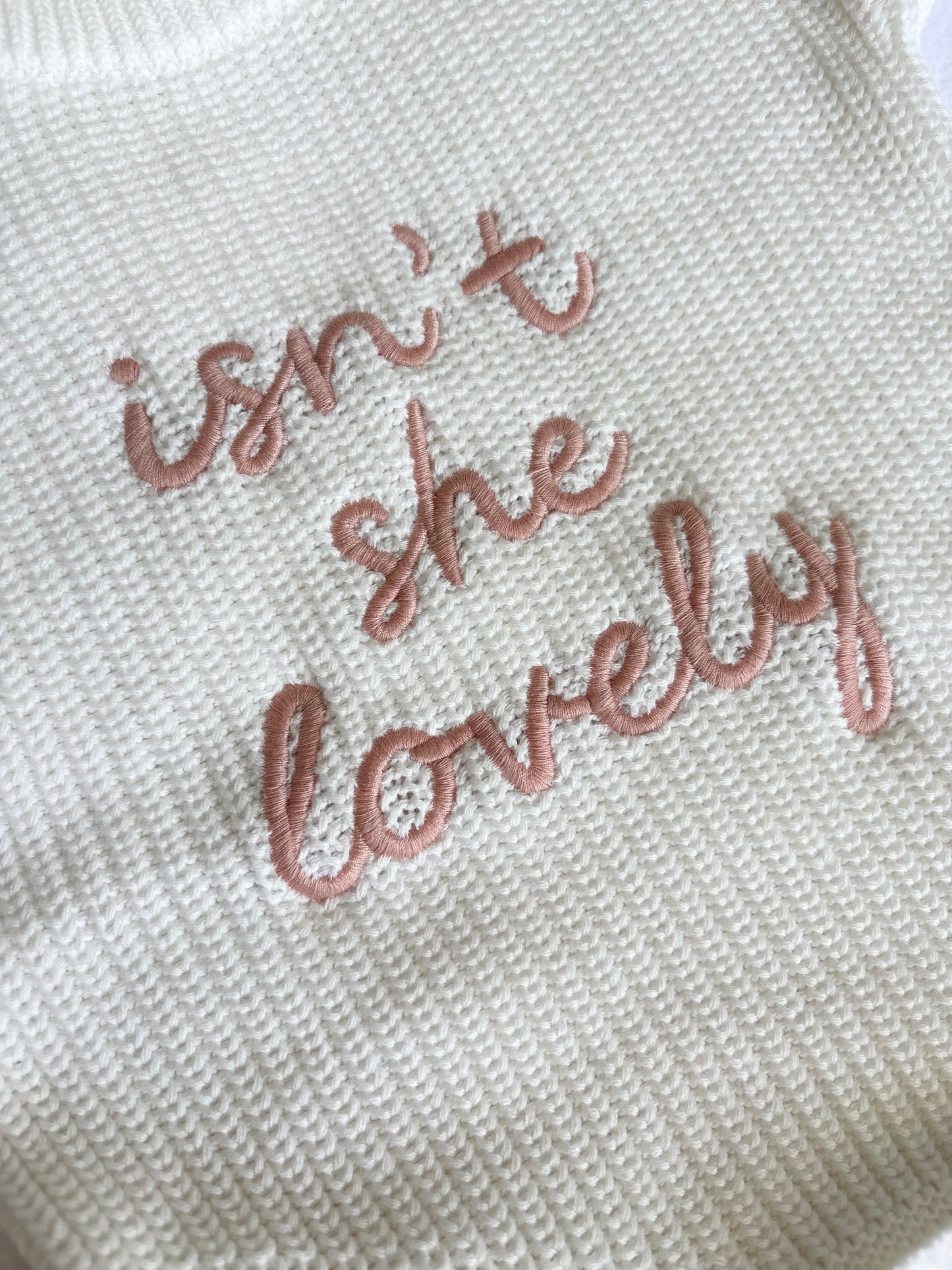 Isn’t She Lovely Knitted Romper