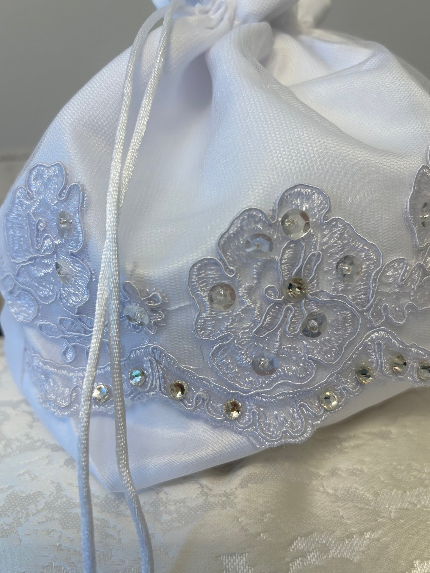 Satin & Diamanté Bridesmaid/Holy Communion Bag
