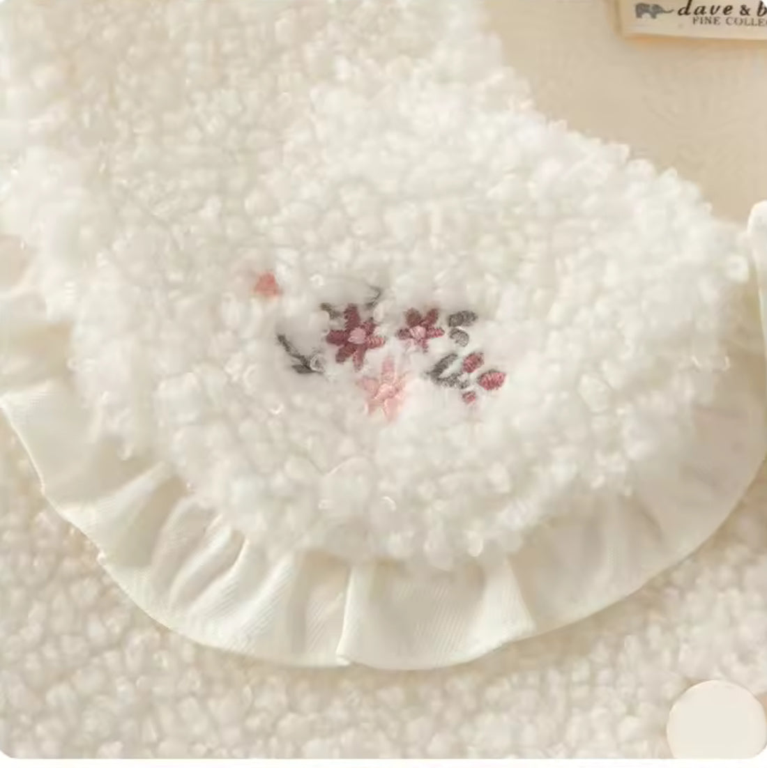 Girls Fleece Embroidered Jacket