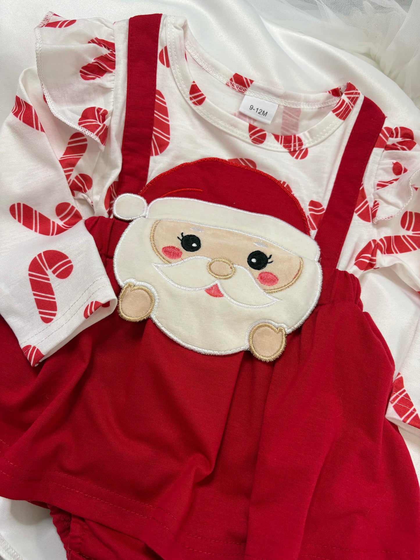 Christmas Red Santa Two Piece - Baby Girls Outfit