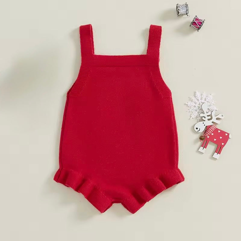 Baby’s First Christmas Romper - Red or White