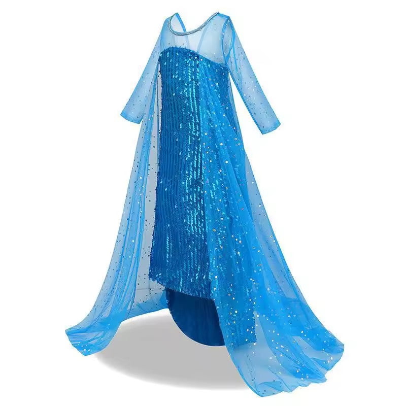 Elsa Snow Queen Frozen Costume - 2 Designs Accessories Available