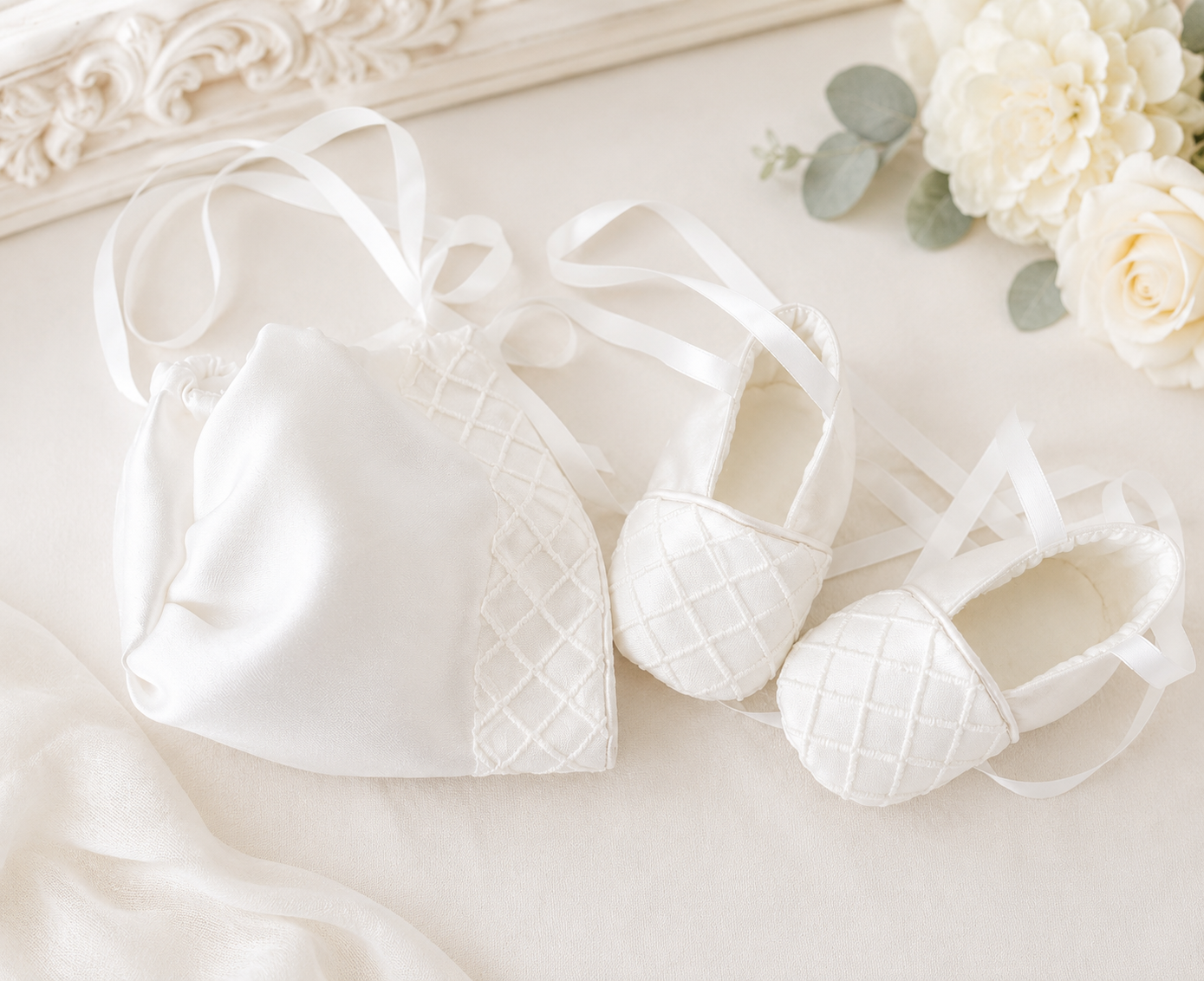 PREMIUM COLLECTION Theo -  Handmade Boys Christening 3 Piece Christening