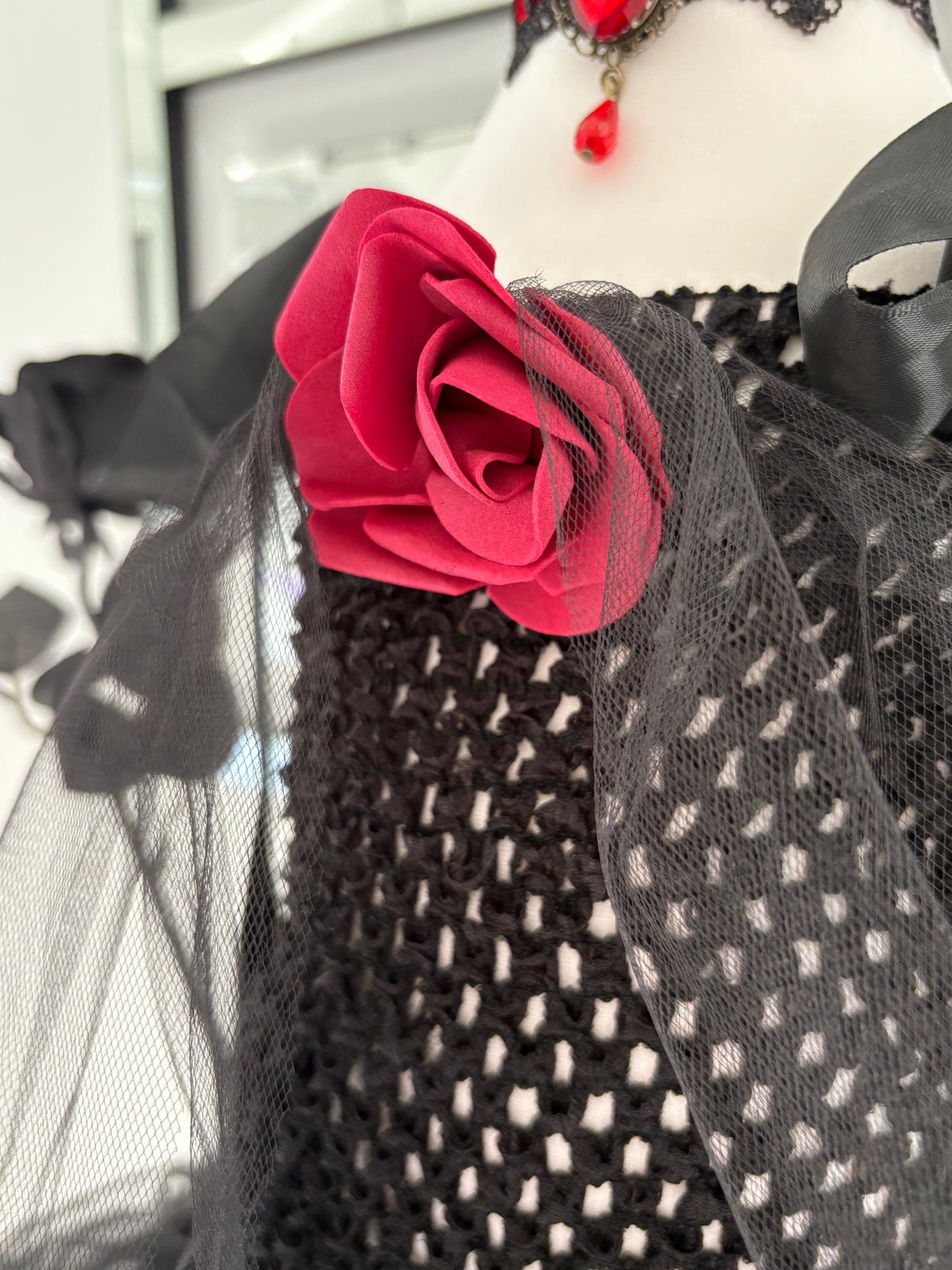 Girls Halloween Black Wicked Prom Girl Dress & Accessories Purple