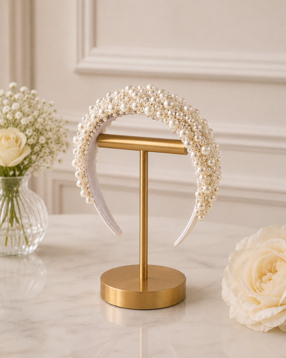 Pearl & Crystal Statement Headband
