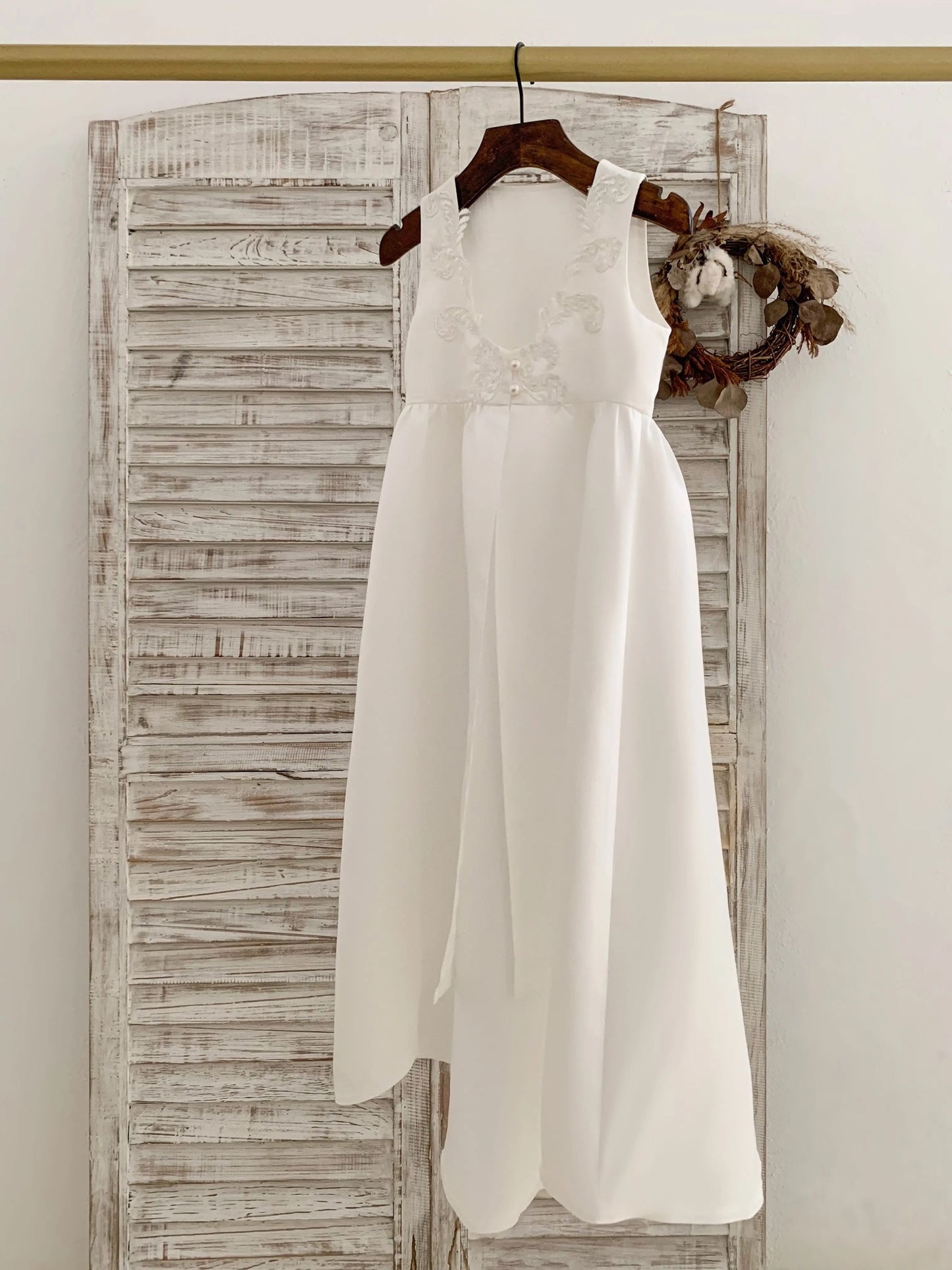 Jace - Boys Traditional 2 Piece Christening Gown - Long Sleeve Romper & Full Length Sleeveless Coat