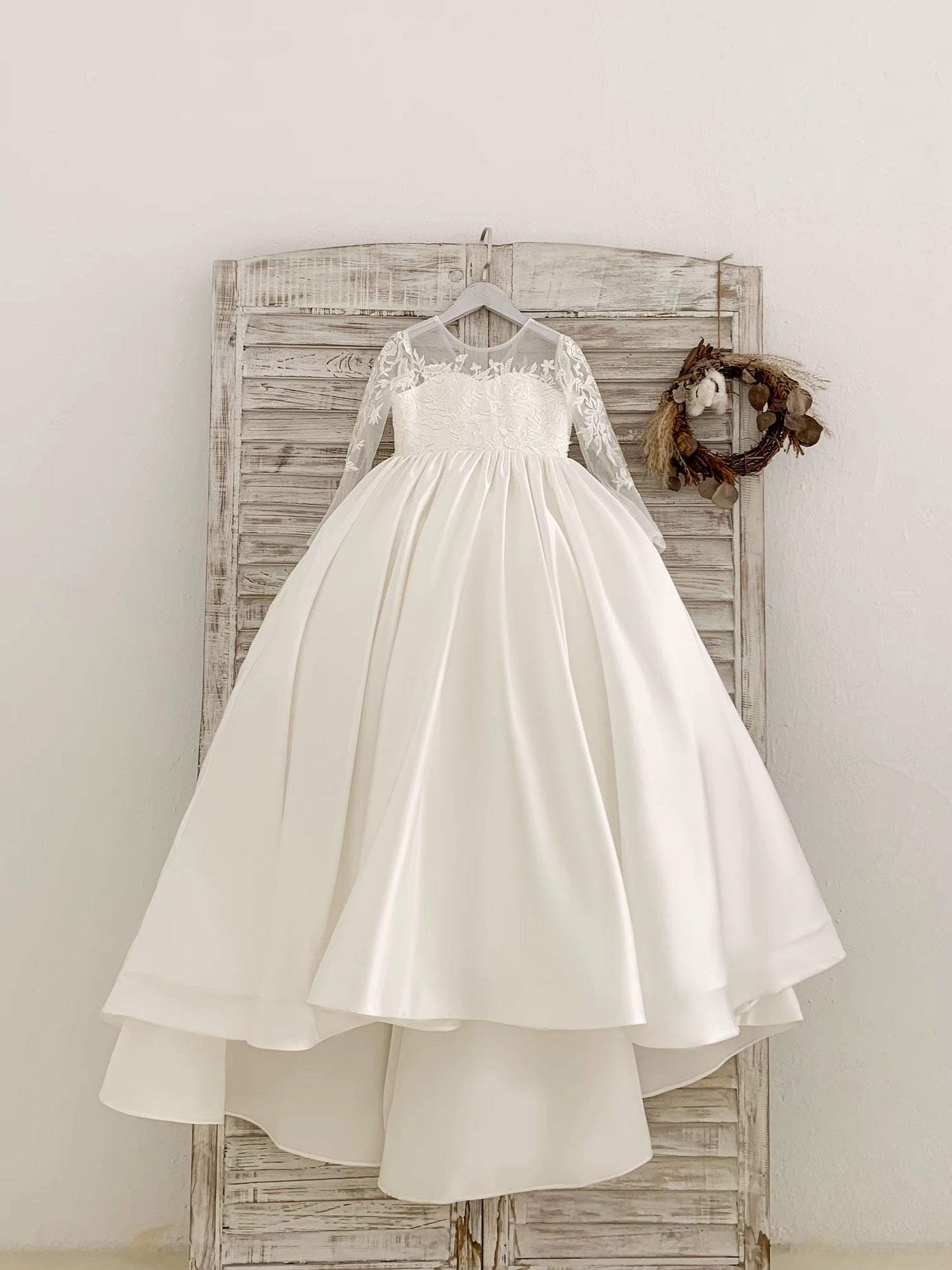 The Antoinette Dress - Holy Communion / Flower Girl Dress - Handmade - 6 weeks delivery. WHITE OR IVORY