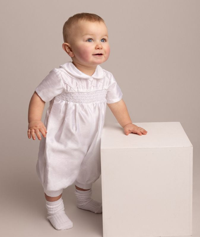 Baby Boys Christening Romper Outfit