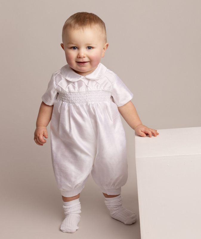 Baby Boys Christening Romper Outfit