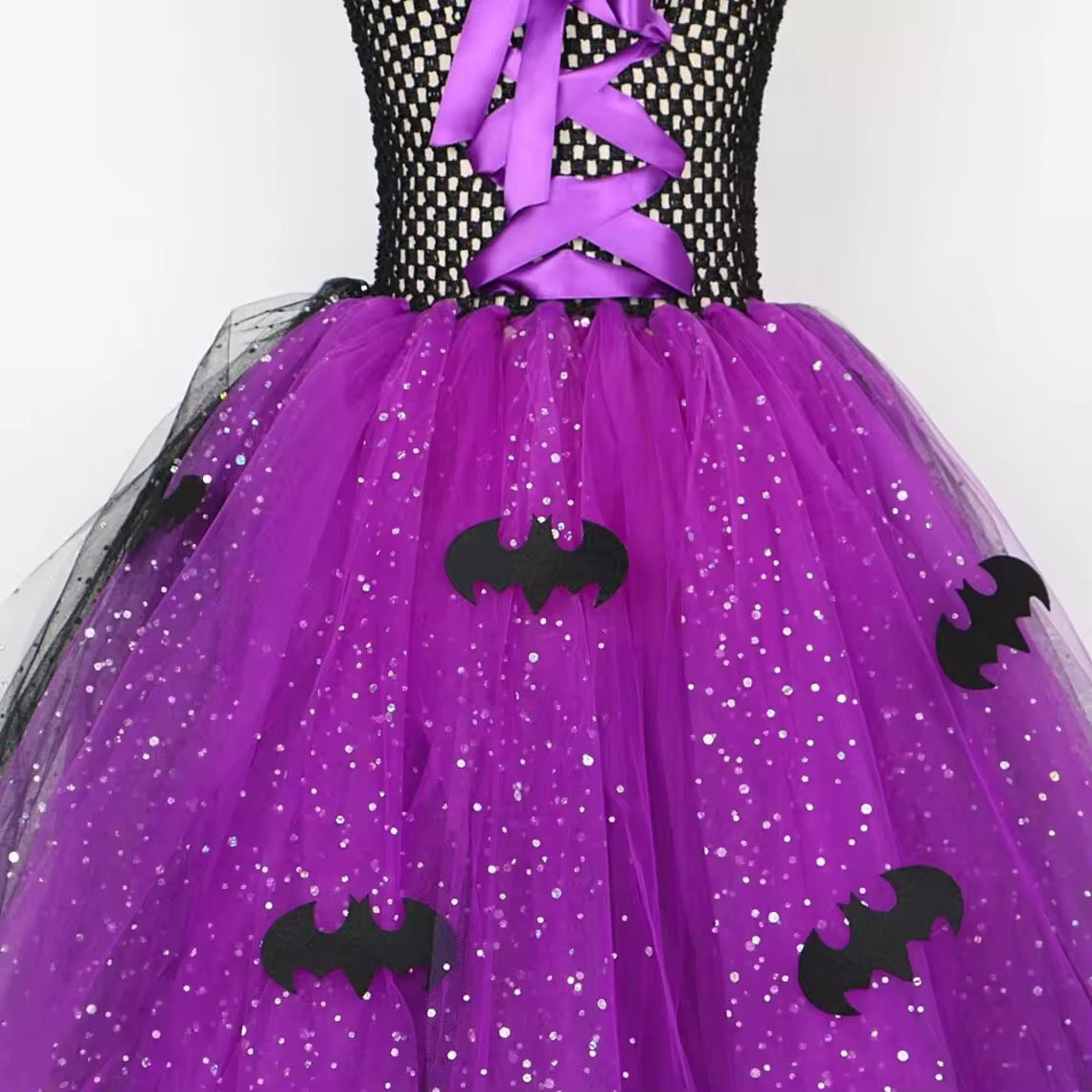 Halloween Witch Costume - Dress, Hat & Broom