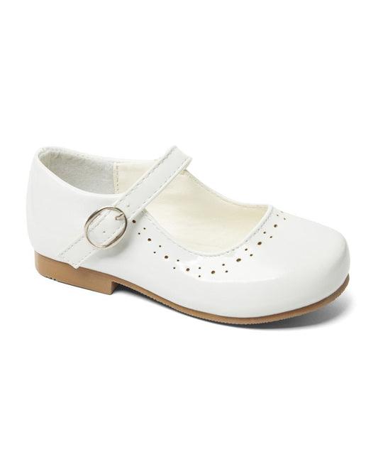 Girls Patent Formal Shoes Pink, White, Red or Black