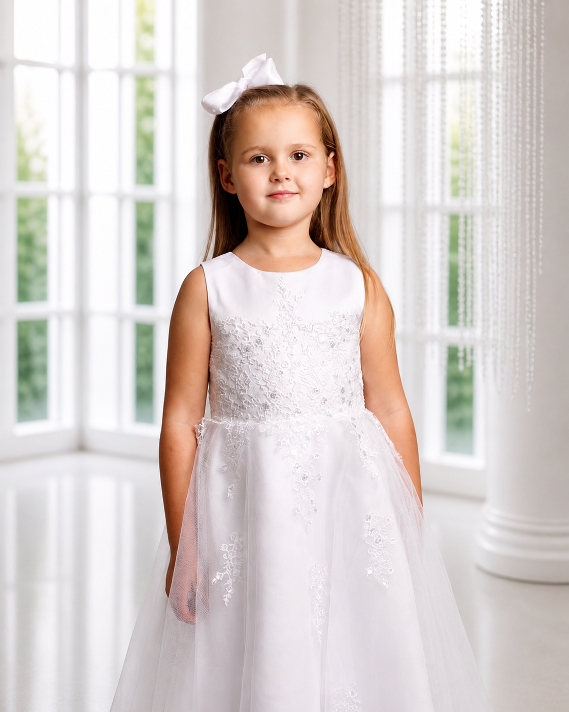 Baillee - Holy Communion/ Flower Girl Lace Dress & Bolero