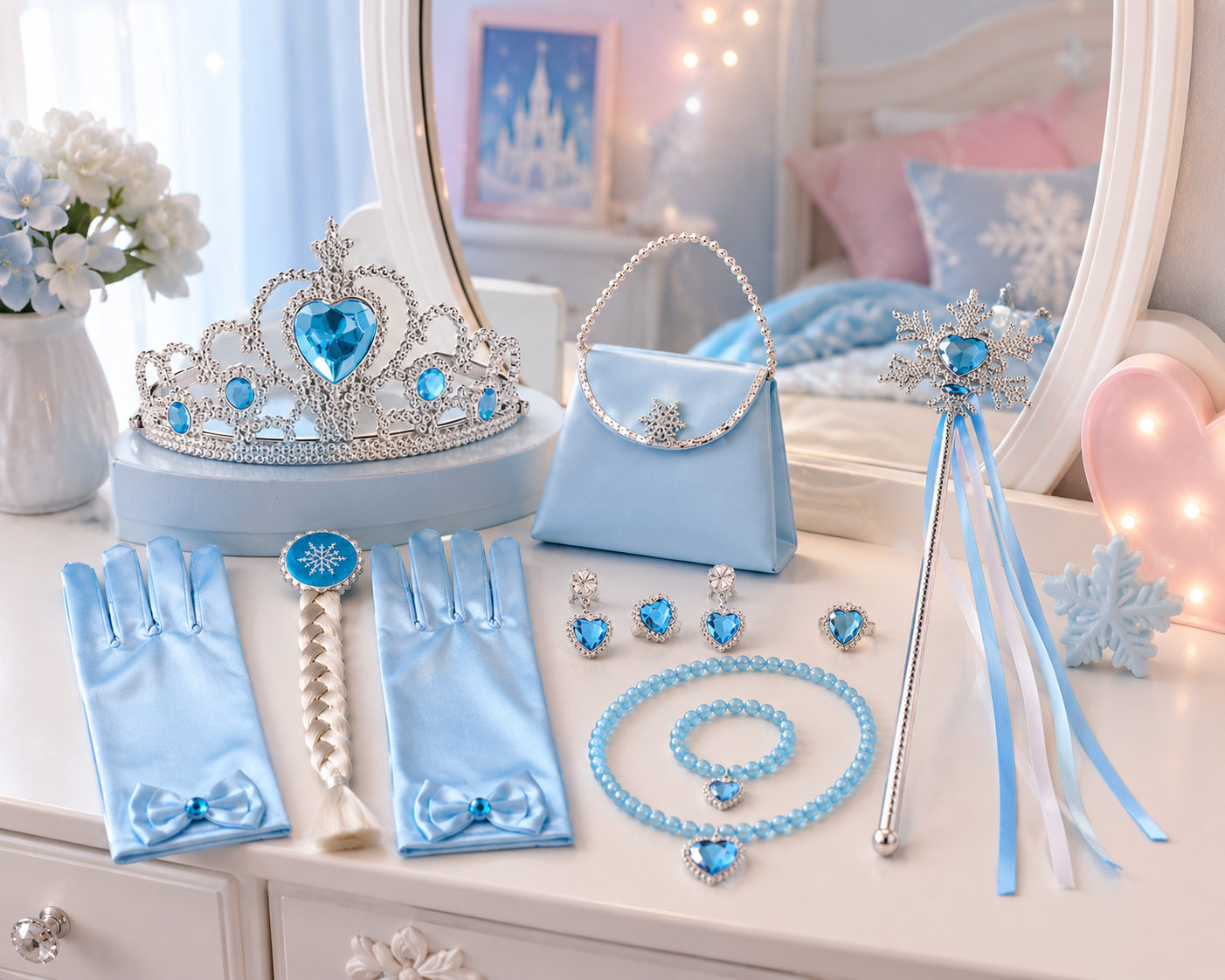 Elsa Snow Queen Frozen Costume -  Accessories Available
