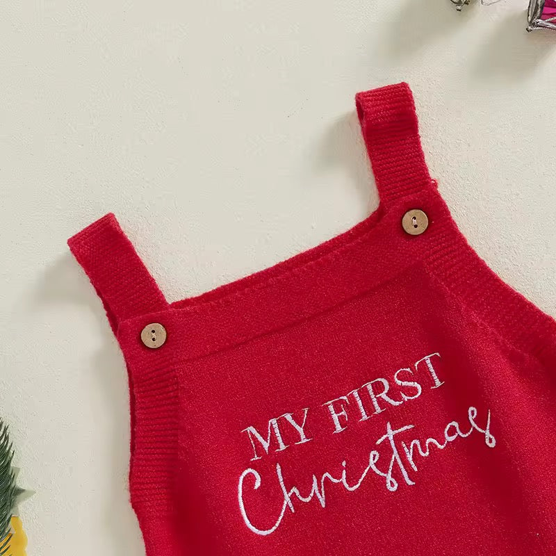 Baby’s First Christmas Romper - Red or White