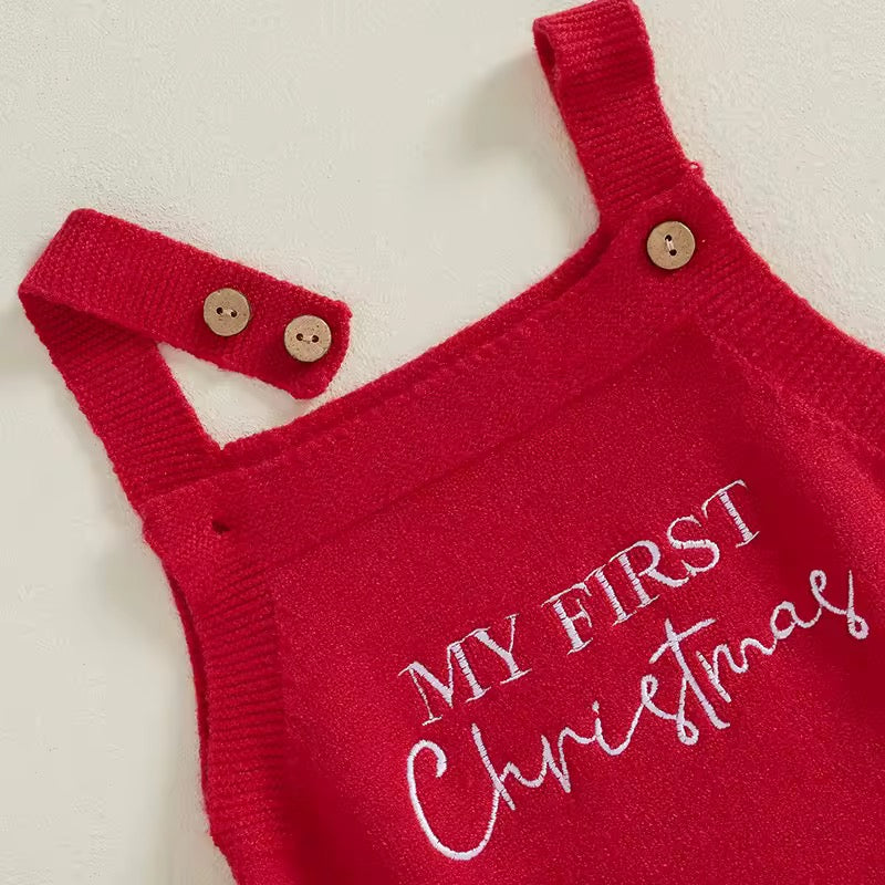 Baby’s First Christmas Romper - Red or White